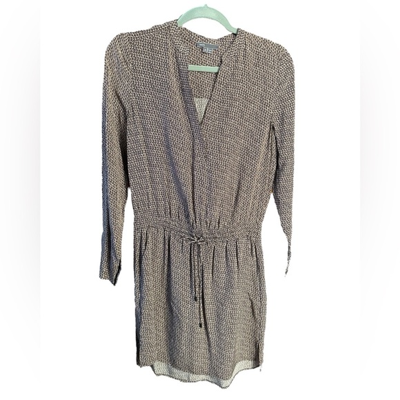 VINCE Silk Printed Shirt Dress Size: 2 - Picture 4 of 9